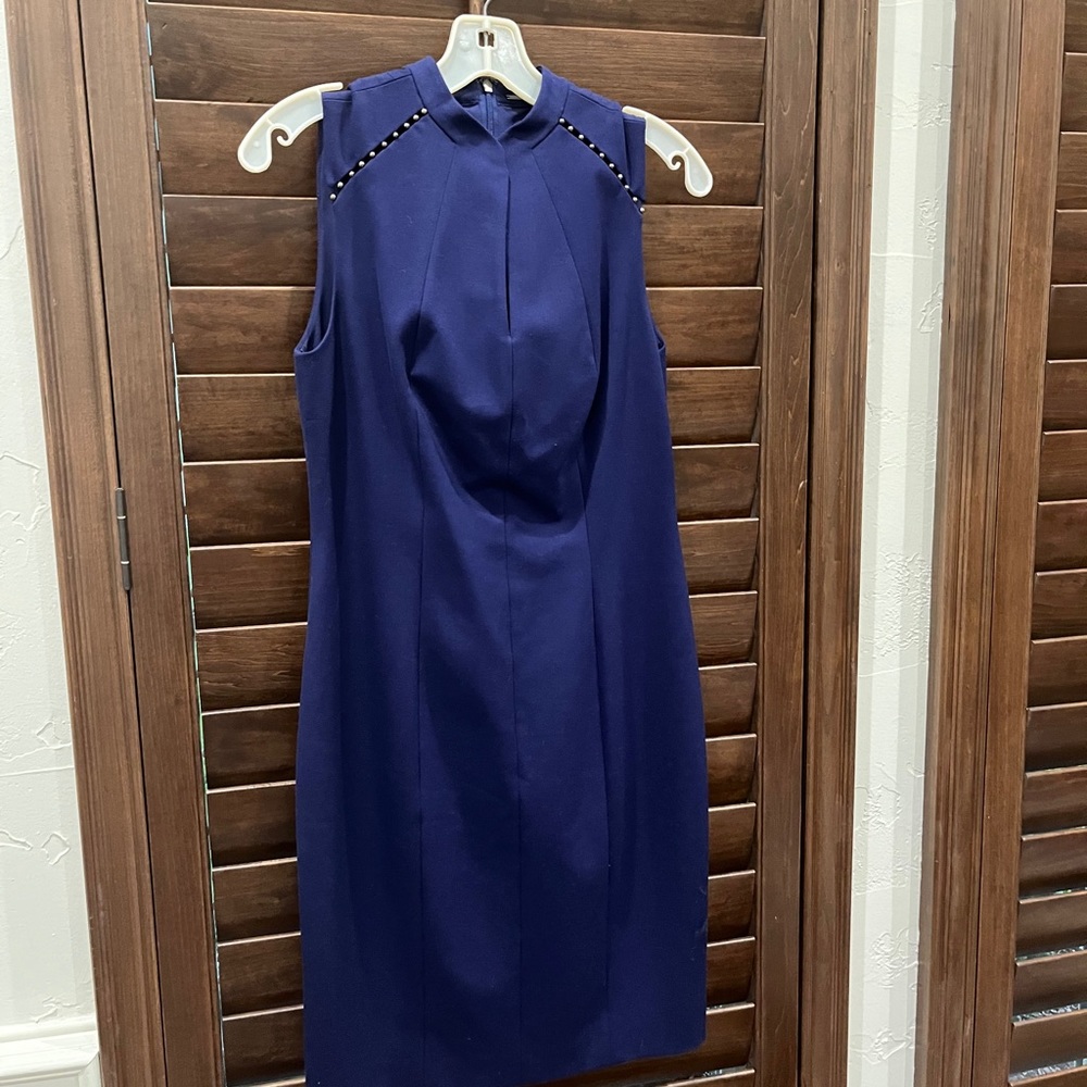 Elie Tahari Michelle dress navy size 4. Never worn!!  New with tags